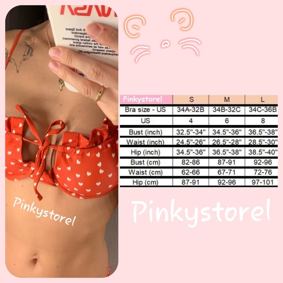 ❤New Heart Triangle Bikini ❤ - Picture 8 of 8